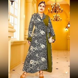 Paisley and Floral wrap dress.